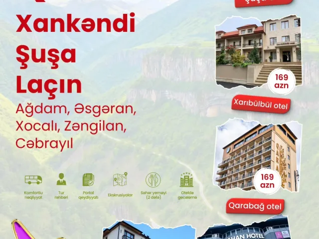 XANKƏNDİ • ŞUŞA • LAÇIN • AĞDAM • ƏSGƏRAN • XOCALI • ZƏNGİLAN • CƏBRAYIL TURU*_🇦🇿