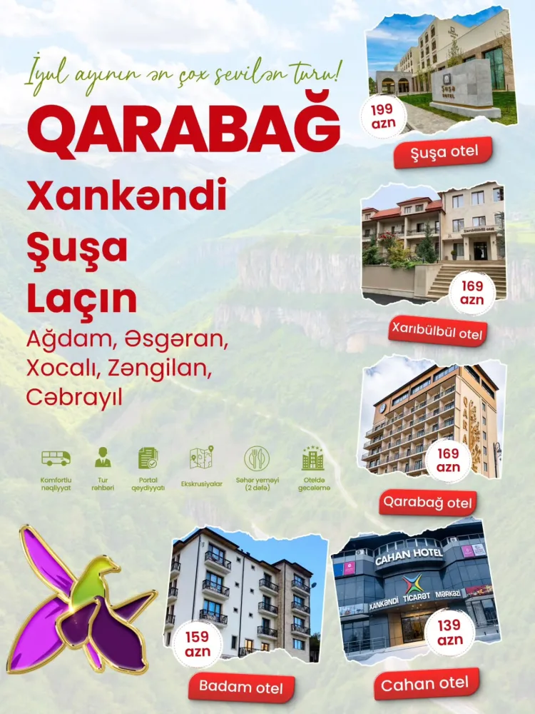 XANKƏNDİ • ŞUŞA • LAÇIN • AĞDAM • ƏSGƏRAN • XOCALI • ZƏNGİLAN • CƏBRAYIL TURU*_🇦🇿