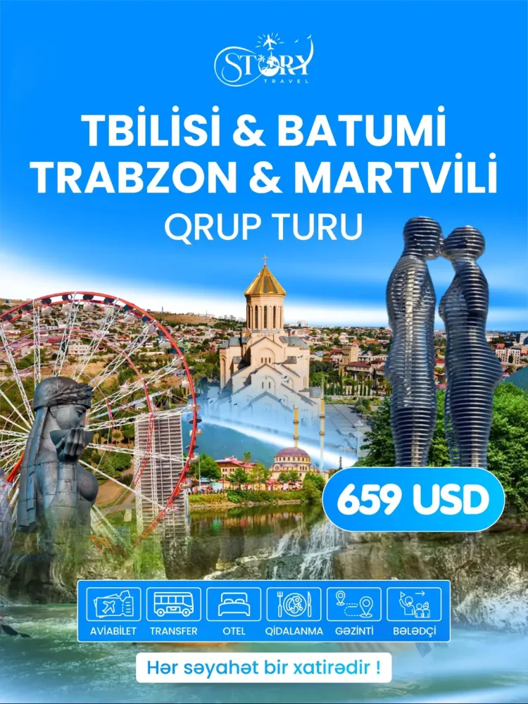 Tbilisi • Batumi • Trabzon • Martvili Qrup Tur
