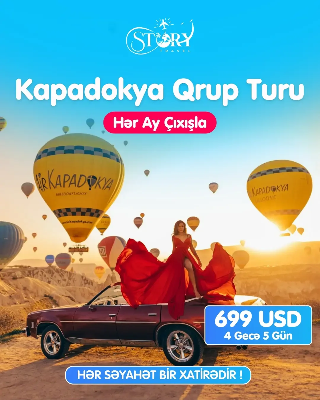 Kapadokya qrup turu — 4 gecə / 5 gün